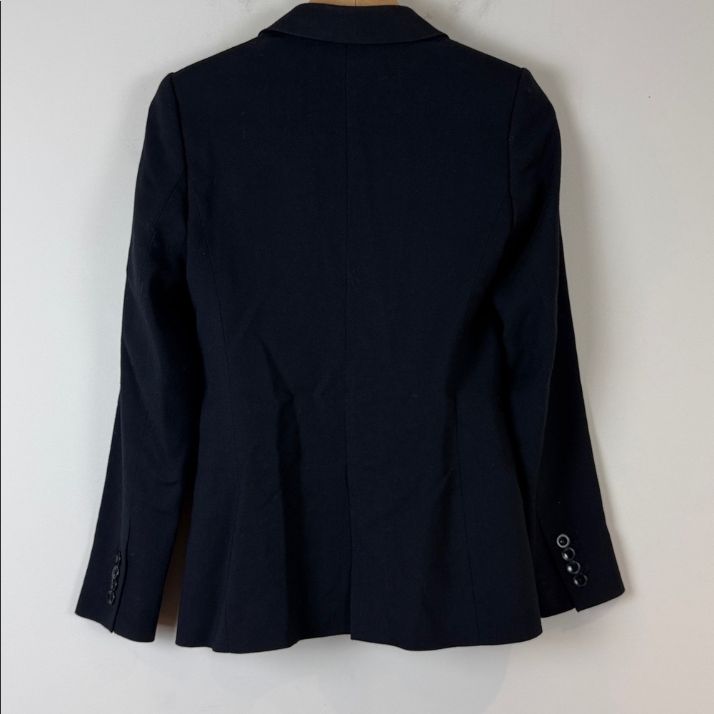 Massimo Dutti Classic Navy Blue Blazer Size 2 - Picture 3 of 9
